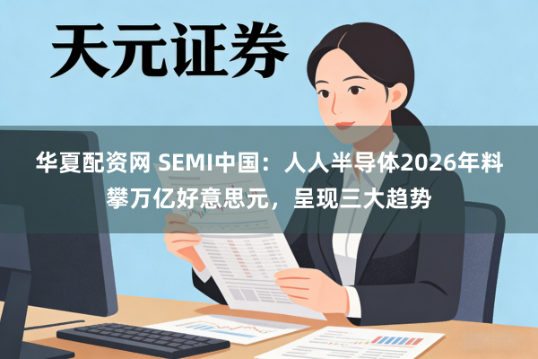 华夏配资网 SEMI中国:人人半导体2026年料攀万亿好意思元,呈现三大趋势
